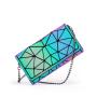 LOVEVOOK Custom Holographic Reflective Bag Wallet Clutch Set Geometric Luminous Purses and Handbags geometric women Backpacks
