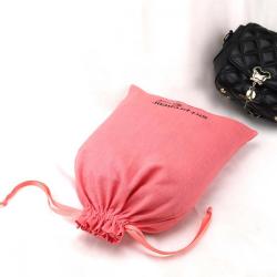 ODM Free Sample Custom Logo Printing Drawstring100% Linen Shopping Dust Bag For Promotion Handbag Luxury Cotton Linen Dust Pouch