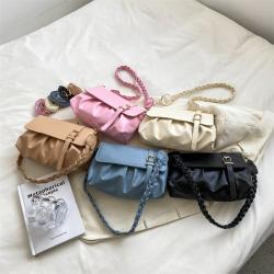 Ladies Casual Handbags Crossbody Bags Trendy Pleated Underarm Shoulder Bags For Women