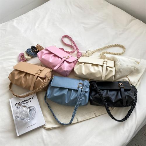 Ladies Casual Handbags Crossbody Bags Trendy Pleated Underarm Shoulder Bags For Women