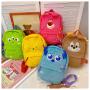 HR134 Girls' Cartoon Fresh Sweet Backpack Plush Zipper Parent-Child Travel Backpack New Trend Outdoor Leisure Cute Hairy Bag