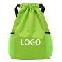 Factory Customized Logo Portable Outdoor Travel Fitness Storage Bag Lightweight Sports Drawstring Backpack