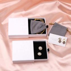 Luxury Drawer Gift Paper Cardboard Bracelet Earring Packaging Jewelry Box