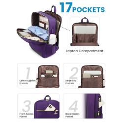 LOVEVOOK Lightweight Smart Business Backpack Travel Water Resistant Daypack College bookBag with USB Laptop Backpacks Unisex