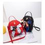 Bags for women ladies backpack 2024 factory wholesale small backpack fashion pu leather silk scarf shoulder bag