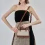 High Quality Pu Leather Women Handbags Custom Logo  Cotton and Linen  Casual  Fashion Shoulder Messenger Bags For Ladies