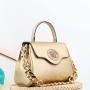 2024 newest acrylic chain ladies bag quality diamond logo designer female bag luxury popular women handbag supplier 24 cm