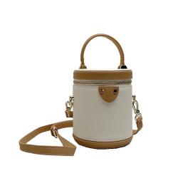 2024 Custom Genuine Leather Mini Round Bag Handbag For Women Luxury With Logo Tag
