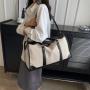Retro Women's Handheld Canvas Sports and Fitness Capacity Travel Bag