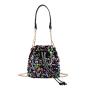 2023 Fashion sequins mini bucket chain ladies hand bags shoulder crossbody bling purse luxury handbags for women