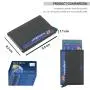 High Quality Leather Automatic Pop Up Wallet RFID Pop Up Wallet Metal Credit Card Holder Slim Credit Card Holder