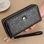Women's Long Double Zipper Large Capacity Handheld Wallet