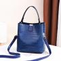 2024 Bags for women Spring-Summer Fashionable Ladies' Bucket Bag Stone Pattern Portable Messenger with Single Shoulder Strap