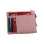 fashion rfid minimalist pu leather card holder wallet thin zipper keychain wallet card holder