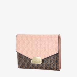 Susen Chrisbella Fashion luxury Letter printing contrast color PU Leather ladies wallet Multifunctional women's wallet 2022