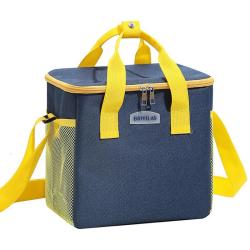 ZR929 Leakproof Insulated Cooler Lunch Tote Bags for Work Bento Box Insulated Messenger Bags Camping Fresh Keeping Handbags