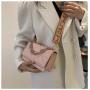 ZR328 Wanghong 2023 Fashion Women's Bag with Plaid Wide Shoulder Strap Single Shoulder Crossbody Acrylic Chain Bag