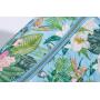 Cartoon Lovely Summer Flower Princess 2022 New Promotional Nylon 3 Piece Set Folded Creative Designer Floral Print Cosmetic Bag