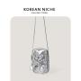 Factory Direct PU/Nylon Material Soft One Shoulder Crossbody Zipper Handbag Shoulder  Women Shoulder