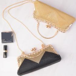 ZR587 Women's Dinner Bag Luxury Diamond Wedding Lock Chain Shoulder Fashion Rhinestone Handbag Shiny Evening Clutch Bags Party