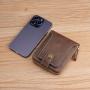 ZX060 Men's Wallet Leather Money Clip Business Wallet Card Holder Money Clip Coin Purse Multi-card Soft Coin Wallet For Men
