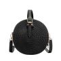 AL008 New Trend Women's Bag Fashion Messenger Bag Casual Woven Round One-shoulder Bag PVC Small Jelly Handbag