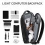 XL190 Customized Lightweight Computer Backpack With USB Waterproof Wearable Backpack Expandable College Students Shoulder Bag
