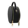 Casual Saffiano Leather Women Shoulder Bags Purse Round Crossbody Bags