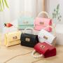 2024 New Crocodile Jelly Crossbody Bags pvc Children Handbags Coin Bags Wholesale Pearl Small Shoulder Bag for Women