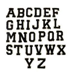 Keymay Self Adhesive Bag Clothing Sticker Patches Custom Letter Patch Chenille Patches Custom Embroidery