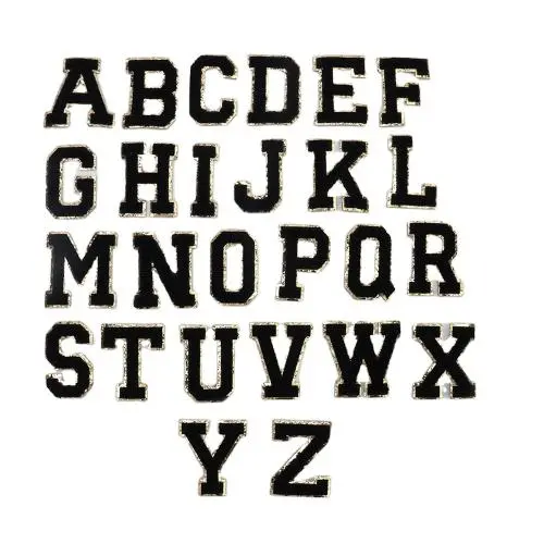 Keymay Self Adhesive Bag Clothing Sticker Patches Custom Letter Patch Chenille Patches Custom Embroidery