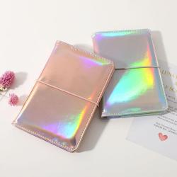 ZR798 Passport PU Bag Travel Laser Document Waterproof Passport Cover Card Wallet Holder Ticket Passport Clip Customized logo
