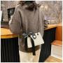 ZR267 Fashion Bag Women's New Silk Scarf Fashionable Lingge Small Square Bag Texture Chain One Shoulder Crossbody Bag