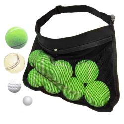 HR744 Tennis Balls Storage Bag Portable Pik Ball Tennis Pickup Storage Bag Training Sports Single Outdoor Water Cup Waist Bag