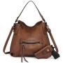 Realer 2022 brand designer fashion women office hobo handbags PU leather casual tote hand bag with holster ladies gun bags