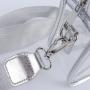 Low MOQ Waterproof Clear PVC PU Leather Women Girls Shoulder Bag Crossbody Messenger Bag Game Day Stadium Approved Clear Purse
