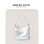 New Single Shoulder Bag for Women's Small and High end High Capacity Handbag PU Soft Leather Simple Tote Bag