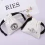 Custom Logo Printed Mini Cotton Canvas Jewelry Bag Drawstring Brush Canvas Earring Ring Packing Jewelry Pouch