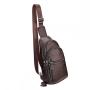 New genuine leather multilayer crossbody sling bag man casual chest bag wholesale men's bag