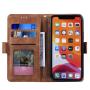 Factory wholesale leather cell phone wallet case leather mobile flip phone case cover