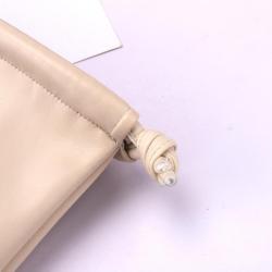 Custom Emboss Printing Pu Leather Cosmetic Skincare Product Storage Bag Drawstring Women Travel Leather Makeup Pouch