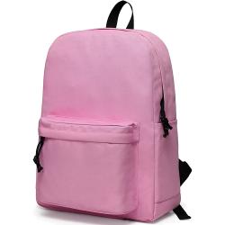 Pink Student School Bag Bookbag Backpack for College Students Teens Kids Men Women