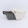 Keymay Stock New Design Chest Bag Plaid Tweed Belt Bag Running Waist Bag For Women Fanny Pack Crossbody