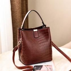 High quality sac a main femme PU leather handbag bucket bag custom logo crossbody bags for ladies