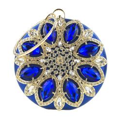 sac tendance 2024 Fashion Exquisite Chain Shoulder Bag Round Evening Bag Wedding Crystal Purse