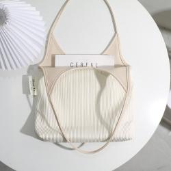 2024 new Popular Luxury design Striped French Pleated womens tote  Handbag Single shoulder bag Elegant shopping bag