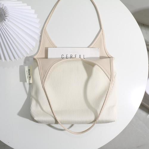 2024 new Popular Luxury design Striped French Pleated womens tote  Handbag Single shoulder bag Elegant shopping bag