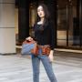 Fashion Bag for Ladies Girls Sling Bag for High Quality jeans Women Handbag Fashionable shoulder Bag with Pockets Square 27 cm