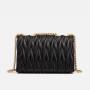 KBW731 Women Bag New Fashion Chain Shoulder Wrinkled Leather Bag High Quality Ladies Lingge Crossbody One Shoulder Underarm Bag