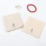Custom Logo Printed Cotton Envelope Dust Gift Jewelry Bag Small Luxury Bracelet Necklace Jewelry Envelope Pouch